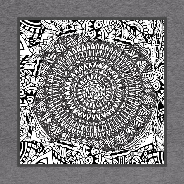 Zentangle mandala by ComPix